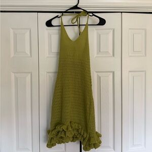 Mini halter sweater dress! Size small.